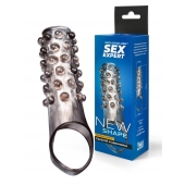 Дымчатая насадка на пенис с выпуклостями - 11 см. - Sex Expert - в Северодвинске купить с доставкой