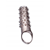 Дымчатая насадка на пенис с шипами и выпуклостями - 12 см. - Sex Expert - в Северодвинске купить с доставкой