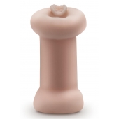 Телесный люминесцентный двусторонний мастурбатор Tasha - Blush Novelties - в Северодвинске купить с доставкой