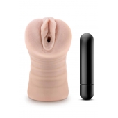 Телесный мастурбатор-вагина Ayumi с вибрацией - Blush Novelties - в Северодвинске купить с доставкой