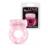 Розовое эрекционное виброкольцо с бабочкой - 1137 - в Северодвинске купить с доставкой