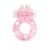 Розовое эрекционное виброкольцо в форме зайчика - 1137 - в Северодвинске купить с доставкой