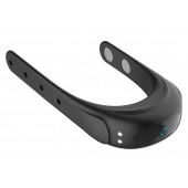 Черное эрекционное виброкольцо на ремешках - Boys of Toys - в Северодвинске купить с доставкой