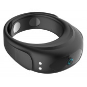 Черное эрекционное виброкольцо на ремешках - Boys of Toys - в Северодвинске купить с доставкой