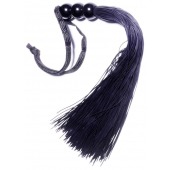 Черная силиконовая плетка - 25,4 см. - Boys of Toys - купить с доставкой в Северодвинске