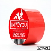 Красный скотч для фиксации Non-Sticky Bondage Tape - 15 м. - Intoyou - купить с доставкой в Северодвинске