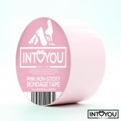 Розовый скотч для фиксации Non-Sticky Bondage Tape - 15 м. - Intoyou - купить с доставкой в Северодвинске