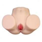 Телесный мастурбатор с 2 любовными отверстиями Olivia - Baile - в Северодвинске купить с доставкой