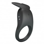 Черное перезаряжаемое виброкольцо Carlton - Baile - в Северодвинске купить с доставкой