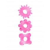 Комплект из 3 розовых эрекционных колец - Erowoman-Eroman - в Северодвинске купить с доставкой