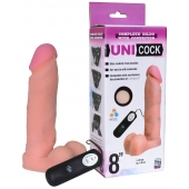 Фаллическая насадка Харнесс UNICOCK 8  с вибрацией - 20 см. - LOVETOY (А-Полимер) - купить с доставкой в Северодвинске