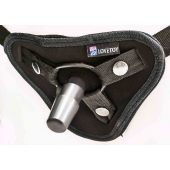 Страпон с 2 насадками и вибрацией UniStrap - 20 и 18 см. - LOVETOY (А-Полимер) - купить с доставкой в Северодвинске