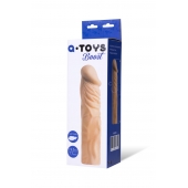 Насадка с ярко выраженной головкой и рельефным стволом - 19 см. - A-toys - в Северодвинске купить с доставкой