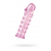Гелевая розовая насадка на фаллос с шипами - 12 см. - Toyfa Basic - в Северодвинске купить с доставкой Гелевая розовая насадка на фаллос с шипами - 12 см. - Toyfa Basic - в Северодвинске купить с доставкой