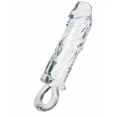 Прозрачная насадка с петлёй для фиксации - 14 см. - ToyFa - в Северодвинске купить с доставкой