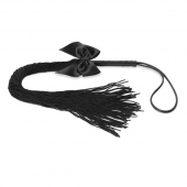 Чёрная плётка Lilly Whip Bijoux - Bijoux Indiscrets - купить с доставкой в Северодвинске
