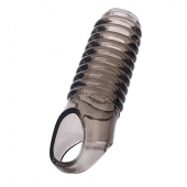 Дымчатая насадка с рёбрышками и подхватом мошонки ToyFa XLover - 12,5 см. - ToyFa - в Северодвинске купить с доставкой