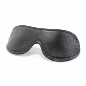 Кожаная маска на глаза - БДСМ Арсенал - купить с доставкой в Северодвинске