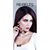 Чёрный чокер-кляп Iman Black - Rebelts - купить с доставкой в Северодвинске