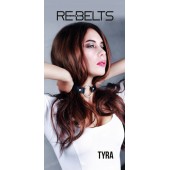 Чёрный кожаный чокер-кляп Tyra Black - Rebelts - купить с доставкой в Северодвинске