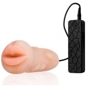 Мастурбатор-ротик с вибрацией REALSTUFF VIBRATING MASTURBATOR MOUTH - Dream Toys - в Северодвинске купить с доставкой