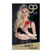 Пластиковая метелочка с красными пёрышками Small Feather Tickler - 32 см. - Blush Novelties - купить с доставкой в Северодвинске