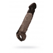 Чёрная насадка на пенис Tс подхватом - 19,5 см. - ToyFa - в Северодвинске купить с доставкой