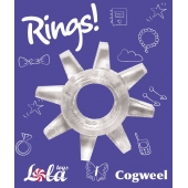 Прозрачное эрекционное кольцо Rings Cogweel - Lola Games - в Северодвинске купить с доставкой