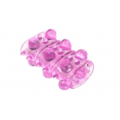 Розовая насадка на пенис Rings Armour - Lola Games - в Северодвинске купить с доставкой