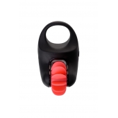 Чёрно-красное эрекционное виброкольцо Erotist - Erotist Adult Toys - в Северодвинске купить с доставкой