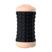 Двухсторонний мастурбатор JOS JANICE в черном цилиндре - JOS - в Северодвинске купить с доставкой