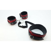 Кожаный БДСМ-набор - БДСМ Арсенал - купить с доставкой в Северодвинске