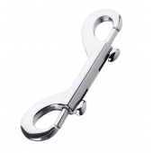 Серебристый двухсторонний карабин TOYFA Metal - ToyFa - купить с доставкой в Северодвинске