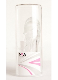 Прозрачная гелевая насадка с клиторальным отростком - 13 см. - Toyfa Basic - в Северодвинске купить с доставкой Прозрачная гелевая насадка с клиторальным отростком - 13 см. - Toyfa Basic - в Северодвинске купить с доставкой