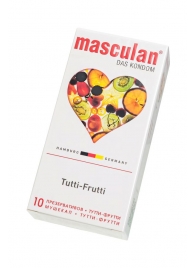 Жёлтые презервативы Masculan Ultra Tutti-Frutti с фруктовым ароматом - 10 шт. - Masculan - купить с доставкой в Северодвинске