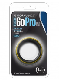 Черно-желтое силиконовое эрекционное кольцо Silicone Go Pro Cock Ring - Blush Novelties - в Северодвинске купить с доставкой