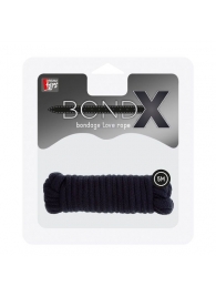 Чёрная веревка для связывания BONDX LOVE ROPE - 5 м. - Dream Toys - купить с доставкой в Северодвинске