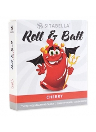 Стимулирующий презерватив-насадка Roll   Ball Cherry - Sitabella - купить с доставкой в Северодвинске