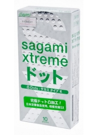 Презервативы Sagami Xtreme Type-E с точками - 10 шт. - Sagami - купить с доставкой в Северодвинске