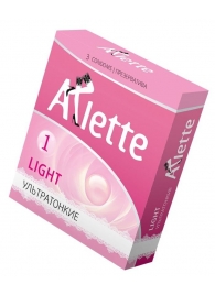 Ультратонкие презервативы Arlette Light - 3 шт. - Arlette - купить с доставкой в Северодвинске