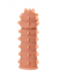 Телесная реалистичная насадка KOKOS Extreme Sleeve 04 с дополнительной стимуляцией - 12,7 см. - KOKOS - в Северодвинске купить с доставкой Телесная реалистичная насадка KOKOS Extreme Sleeve 04 с дополнительной стимуляцией - 12,7 см. - KOKOS - в Северодвинске купить с доставкой