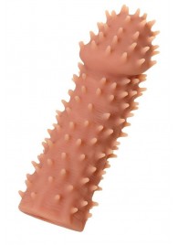 Телесная реалистичная насадка KOKOS Extreme Sleeve 07 с дополнительной стимуляцией - 12,7 см. - KOKOS - в Северодвинске купить с доставкой