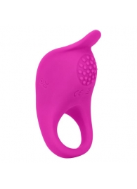 Ярко-розовое эрекционное виброкольцо Silicone Rechargeable Teasing Enhancer - California Exotic Novelties - в Северодвинске купить с доставкой