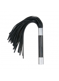 Черная плеть Easytoys Flogger With Metal Grip - 38 см. - Easy toys - купить с доставкой в Северодвинске