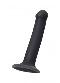 Черный фаллос на присоске Silicone Bendable Dildo M - 18 см. - Strap-on-me - купить с доставкой в Северодвинске