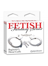 Металлические наручники Beginner s Metal Cuffs - Pipedream - купить с доставкой в Северодвинске