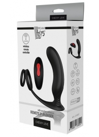 Черный массажер простаты REMOTE P-PLEASER - Dream Toys - в Северодвинске купить с доставкой