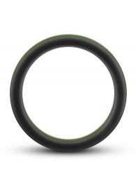 Черно-зеленое эрекционное кольцо Silicone Go Pro Cock Ring - Blush Novelties - в Северодвинске купить с доставкой