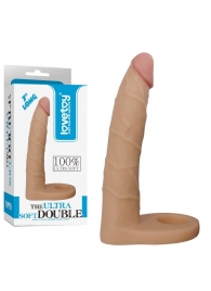 Телесная насадка-фаллоимитатор для двойного проникновения - 17 см. - Lovetoy - купить с доставкой в Северодвинске