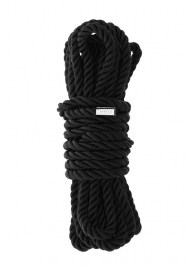 Черная веревка для шибари DELUXE BONDAGE ROPE - 5 м. - Dream Toys - купить с доставкой в Северодвинске